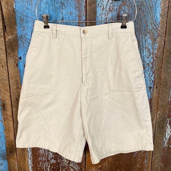 Vintage High Rise Eddie Bauer Tan Shorts - Picture 1 of 3